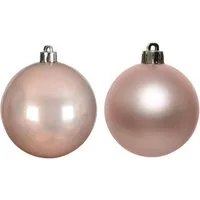Marelida Christbaumkugeln Weihnachtskugeln Christbaumschmuck Kunststoff 4cm Rosa 16St