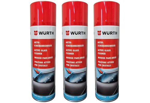 Würth 3 x Würth Aktiv Scheibenreiniger Dose 500 ml 089025 Auto-Reinigungsmittel
