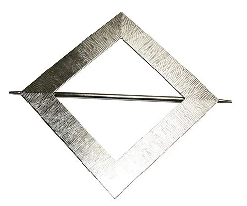 Produktbild GARDINIA Dekospange Uranus mit Stab, Vorhang-Raffhalter zum Dekorieren/Raffen von Stoffen und Vorhängen, Außenmaß Ø 14,5 cm, Metall, Edelstahl-Optik