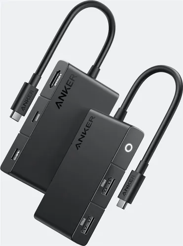 Anker USB-C Hub 332 - 5-in-1 mit 4K HDMI - USB-Hub mit 5 Anschlüssen: 4K HDMI, 5Gbps USB-C und 2 USB-A. Ideal für das gleichzeitige Laden und Datenübertragung von Laptops wie MacBook, Dell und HP.