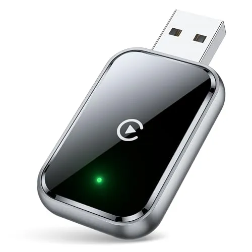 AIZEO Wireless CarPlay Adapter - Digital Media-Receiver mit superschneller drahtloser Verbindung, um Ihr kabelgebundenes CarPlay schnell in ein kabelloses Erlebnis zu verwandeln, ideal für iPhone-Nutzer.