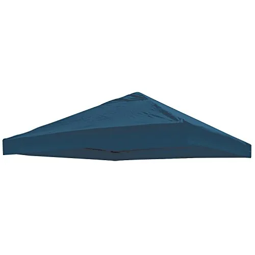 Mojawo Universal Ersatz Dach für Pavillon 3x3 M Farbe Blau Wasserdicht PVC beschichtet 220gr. Polyester mit Luftluke