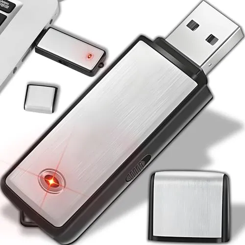 Retoo Diktiergerät USB Digital mit 8GB, Sprachaktivierung, Aufnahmegerät für Vorträge, Vorlesung, Interview, Meeting, Mini Voice Recorder mit Voice Activated