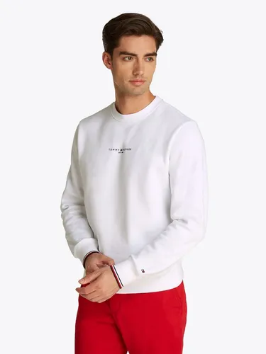 Tommy Hilfiger Sweatshirt MW0MW37471 in Weiß, EU XXL - Herren-Sweatshirt in stilvollem Weiß, aus hochwertigem Material für optimalen Tragekomfort. Ideal für lässige Outfits und sportliche Aktivitäten.