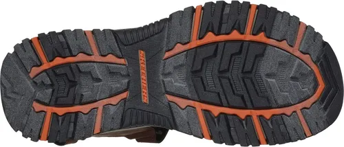 Skechers Prewitt Herren Sandaletten in Grau, Gr. 45 - Wanderschuhe mit Skechers Luxe Foam für überragenden Tragekomfort. Diese vegane Sandale bietet 3 verstellbare Riemen und ein geräumiges Relaxed Fit Design.