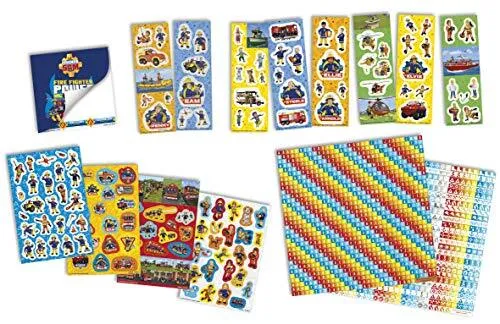 Feuerwehrmann Sam Stickerbox mit über 1000 verschiedenen Motiven von Fireman Sam