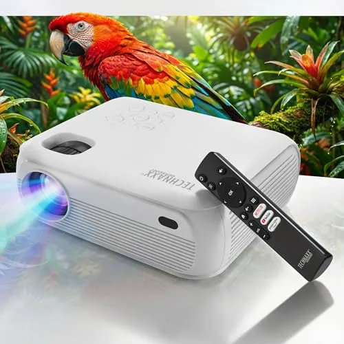 TECHNAXX TX-332 Beamer - Beamer für beeindruckende Bildqualität, ideal für Präsentationen und Filmabende.