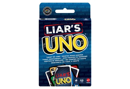 UNO Liars - Das spannende Bluffspiel - Klassisches Kartenspiel für spannende Spielabende mit Freunden und Familie. Fordere deine Mitspieler heraus und bluffe geschickt!
