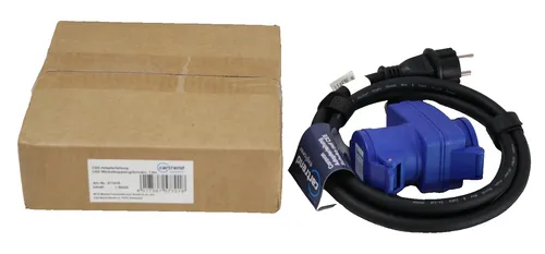 cartrend Explorer CEE Adapter mit CEE-Winkelkupplung & Schutzkontaktstecker,1,5m