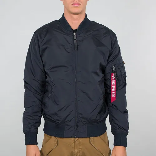 Alpha Industries MA-1 TT Fliegerjacke dunkelblau Herren, Größe M - Funktionsjacke aus leichtem Nylon, ideal für wärmere Temperaturen, bietet Atmungsaktivität und vielseitige Einsetzbarkeit – perfekt für stilbewusste Männer.