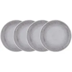 Butlers Dinnerteller, Weiß, Grau, Keramik, 28x3x28 cm, Essen & Trinken, Geschirr, Teller, Speiseteller