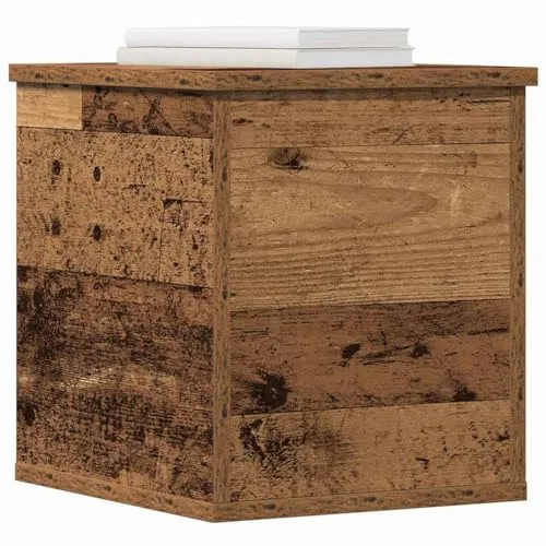 vidaXL Aufbewahrungsbox mit Deckel aus Altholz 30x35x35 cm - Rustikale Aufbewahrungsbox aus recyceltem Holz, ideal für stilvolle Ordnung in jedem Raum. Mit Vintage-Flair und robustem Design – perfekt für Keller, Garagen und mehr!