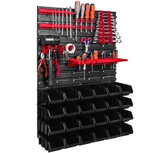 mm Wandregal Werkstatt Garage Lager Hobbyraum Werkzeughalter Stapelboxen Sichtlagerkästen. (ITBNN600x2-U1010-NP6-S411) 576 x 780