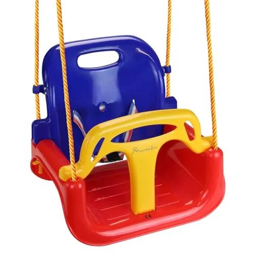 Montafox 3-in-1 Kinderschaukel mit Sicherheitsgurt