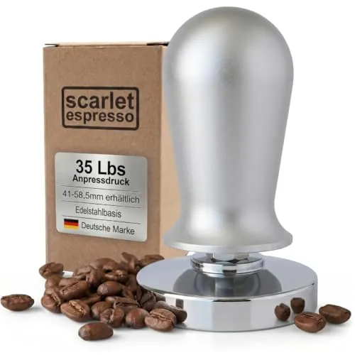scarlet espresso | Tamper »Perfetto« – Kalibriert auf 35 lbs für perfekten Espresso
