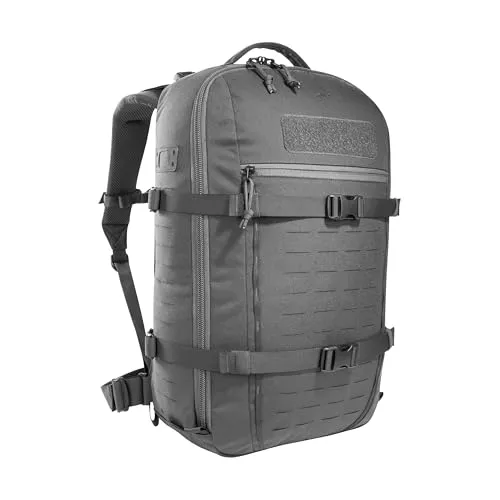 Tasmanian Tiger TT Modular Tac Pack 28 titan grey - Daypack mit 28 Litern Volumen, verstärktem Rückensystem und individuell anpassbarem MOLLE-System für optimalen Komfort und Flexibilität.