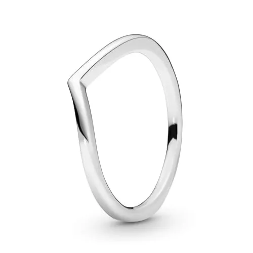 PANDORA Damen-Ringe Ringgröße 50 (15.9) - 196314-50 - Eleganter Ring aus Sterling Silber, ideal zum Stapeln und Kombinieren, perfekt für jeden Anlass.