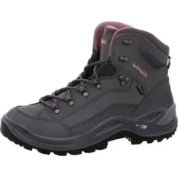 LOWA Renegade GTX Mid Damen Wanderschuhe grau 39 - Wasserdichter und atmungsaktiver Wanderschuh mit GORE-TEX®-Futter, ideal für leichte Wanderungen und Outdoor-Aktivitäten. Robustes Nubukleder sorgt für Komfort und Stabilität.