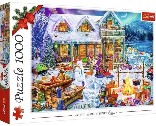 Puzzle 1000 elementów Xmas Zimowy Czas TREFL 10948 TR TREFL 5900511109481