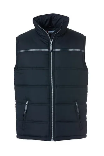 Clique Funktionsweste Weston - Wattierte Weste für Radsport mit reflektierenden Streifen für mehr Sicherheit. Praktische Taschen und strapazierfähige SBS Reißverschlüsse. Waschbar bis 40°C, ideal für aktive Nutzung.