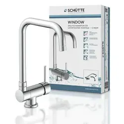 Schütte Spültischarmatur HD Window Chrom - Hochwertige Armatur mit modernem Design und flexibler Ausziehbrause für komfortables Spülen und Reinigen in der Küche.