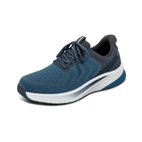 Orthofeet Herren Slip-in Sneaker Tilos Blau, Größe 44 - Praktische Slip-On-Technologie für müheloses Anziehen. Hochwertige Materialien und orthopädische Einlegesohle sorgen für hohen Komfort und Dämpfung im Alltag.