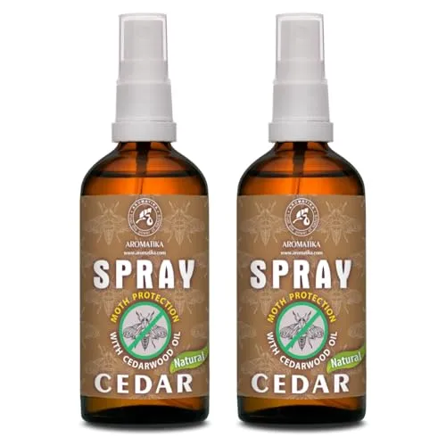 Mottenspray Set 2x100ml mit Zedernholzöl und Zitroneöl