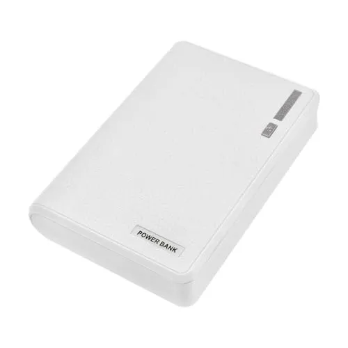MakerMind Power Bank Gehäuse 20.000mAh Weiß USB für 4x 18650 Lithiumbatterien