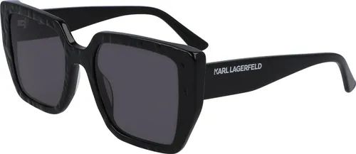 Karl Lagerfeld KL6036S Damen-Sonnenbrille - Stilvolle Eckige Form - Sonnenbrillen mit vollem Rand und grauen Gläsern, perfekt für einen eleganten Look im Sommer. Leichtes Kunststoff-Gestell für hohen Tragekomfort.