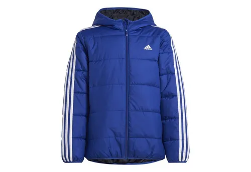 adidas Kinder Winterjacke Essentials 3-Stripes Padded Jacket - Funktionsjacke für Kinder, leicht und isolierend, ideal für Outdoor-Abenteuer und mit reflektierenden Details für bessere Sichtbarkeit. Hergestellt aus 100% recycelten Materialien.