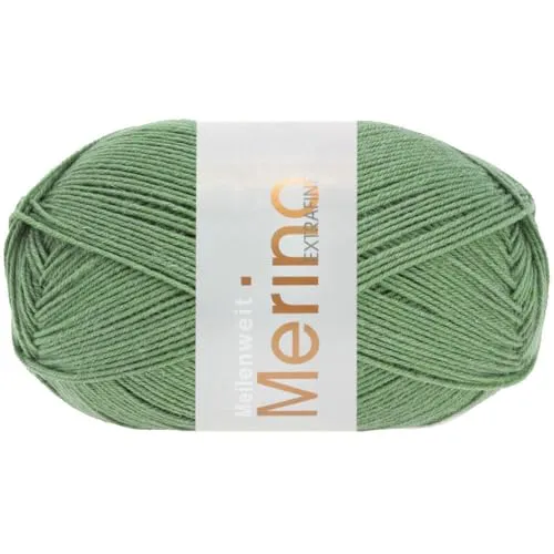 LANA GROSSA Meilenweit 100 Merino extrafine | Hochwertiges Sockengarn, waschmaschinenfest | Handstrickgarn aus 75% Schurwolle & 25% Polyamid | 100g Wolle, Stricken & Häkeln | 420m Garn FB2457