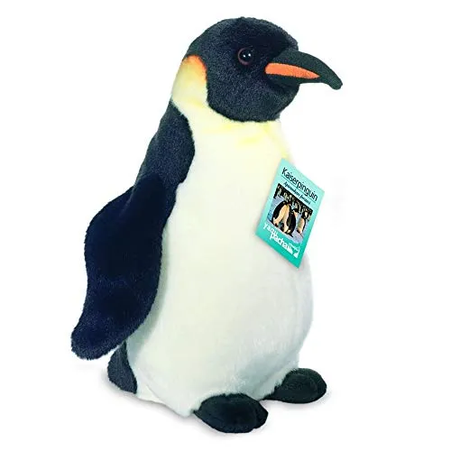 Teddy Hermann 90032 Kaiser-Pinguin 30 cm - Kuscheltier aus recyceltem Material - Stofftier & Teddybär: Weicher Pinguin in Premium-Qualität, Teil der nachhaltigen Sonderedition 