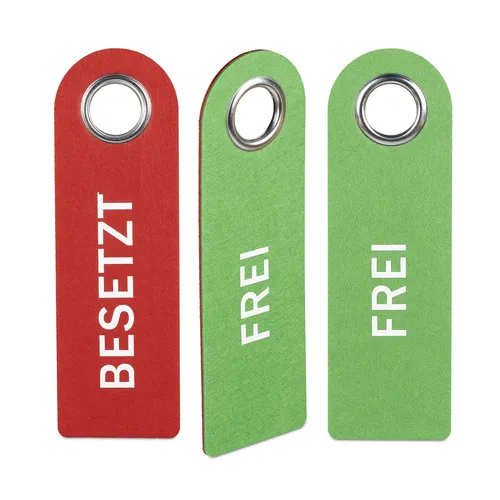 Produktbild Türschild besetzt frei Wendeschild 3er Set Türanhänger Besetzt Frei WC Türschild