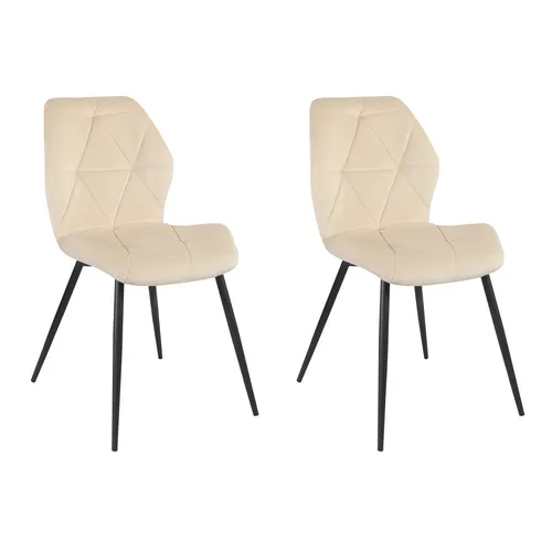 SVITA Esszimmerstuhl JAMIE (Set, 2 St) in beige von SVITA