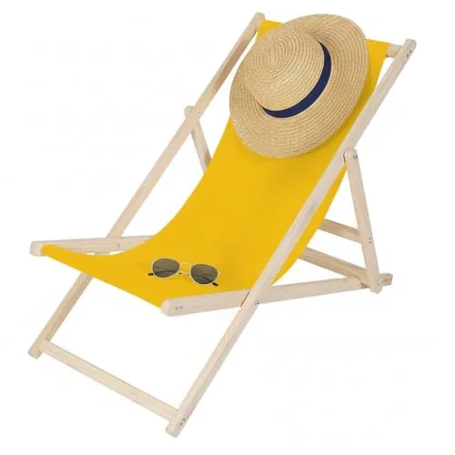 Mucola Klappbare Gartenliege aus Holz – Verstellbarer Strandstuhl für Outdoor & Camping - Bequeme klappbare Gartenliege ohne Armlehnen, ideal für Strand, Garten oder Balkon. Mit 3-fach verstellbarer Rückenlehne für individuelles Relaxen. Robustes Kiefernholz sorgt für Stabilität und Langlebigkeit. Leicht transportierbar – perfekt für unterwegs.