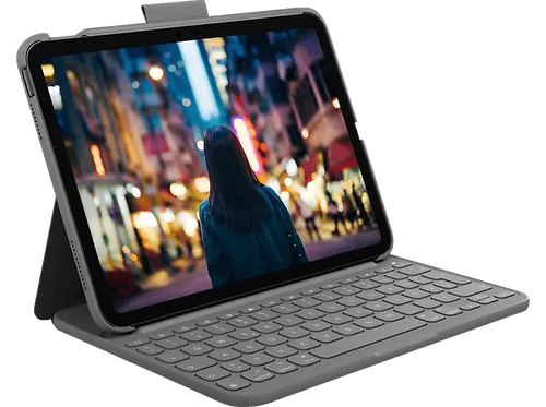 Logitech iPad (10. Gen) Slim Folio Tastatur-Case