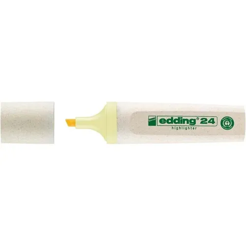 Edding - Textmarker 24 EcoLine Pastellgelb | 10 Stück