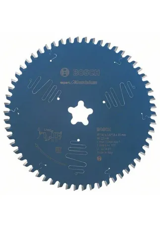 Bosch Kreissägeblatt Expert for Aluminium 190 x 2,6 mm, 58 - Tischkreissägeblatt für Aluminium, präzise Schnitte mit einer Sägeschnittbreite von nur 2,6 mm für saubere Ergebnisse.