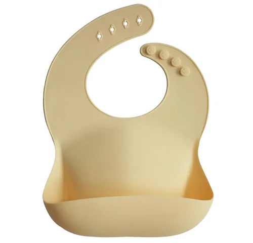 Mushie Lätzchen Bib Silikon Babylätzchen mit Auffangschale