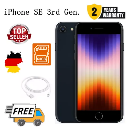 Apple iPhone SE (2022) 64GB Midnight Schwarz von Apple