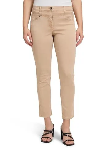 Betty Barclay Damen Casual-Hose Slim Fit Beige,38