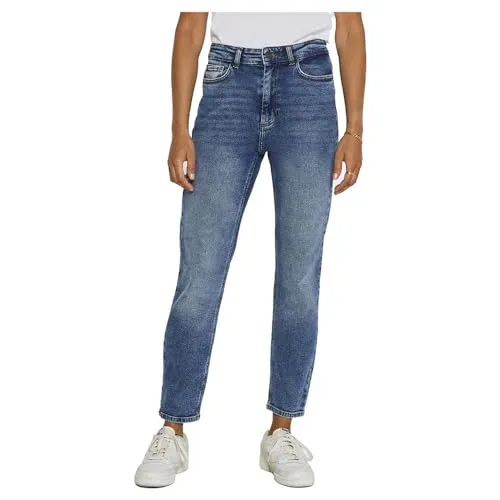 Noisy may Nmmoni Hw Straight Ank Az221db Noos Jeans - Dunkelblaue Jeans mit gerader Beinform, ideal für einen lässigen Look und bequem im Regular Fit.