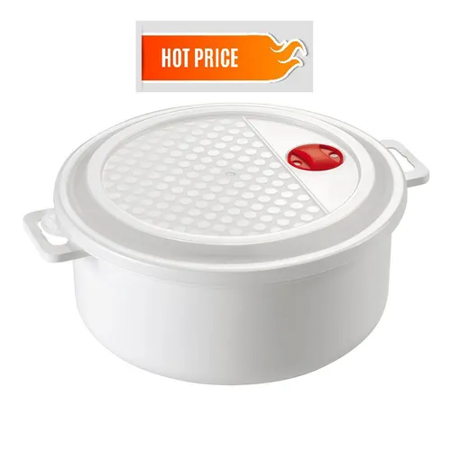 Mikrowellentopf 1,0 Liter - Mikrowellengeschirr mit Ventil - Frischhaltedosen aus lebensmittelechtem Polypropylen, ideal zum Mikrowellen- und Einfrieren. Bruchsicher und spülmaschinenfest für einfache Handhabung.