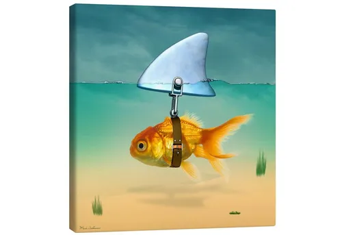 Posterlounge Wandbild Goldfisch, Mark Ashkenazi, erhältlich als Poster, Leinwandbild, Wandsticker oder Acrylglasbild