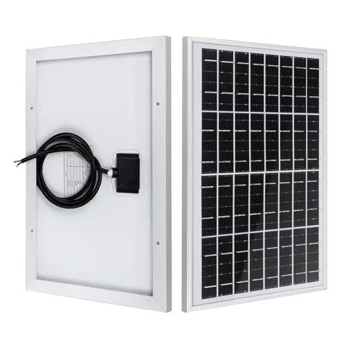 ECO-WORTHY Solarpanel 10W 12v Mono PV Solarmodul zum Aufladen von 12V Batterien，geeignet für Hütte， Dach, Garten und Wohnwagen, Camping