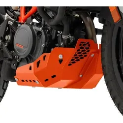 ZIEGER Motorschutz für KTM 390 Adventure Mono orange - Robuster Motorschutz aus pulverbeschichtetem Aluminium, der optimalen Schutz vor Steinschlägen bietet. Einfache Montage ohne Eintragung, ideal für den täglichen Einsatz.