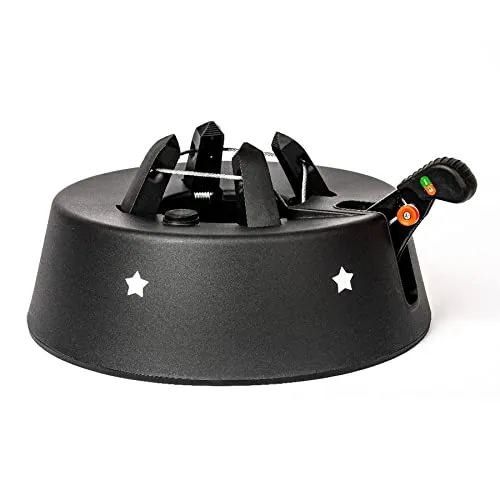 Gartenpirat Christbaumständer Schwarz Pure – Stabiler Tannenbaumständer mit Wasserstandsanzeige