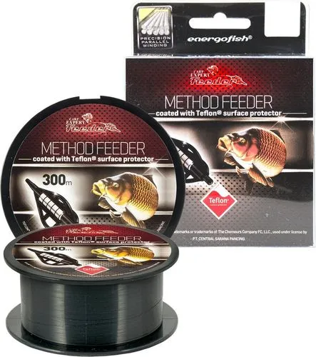Carp Expert Method Feeder Teflon Schnur 300m Monofile Schnur Mono Feederschnur