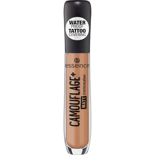 Produktbild essence cosmetics CAMOUFLAGE+ MATT concealer, Abdeckstift, Nr. 70 dark caramel, nude, mattierend, matt, vegan, ölfrei, wasserfest (5ml)