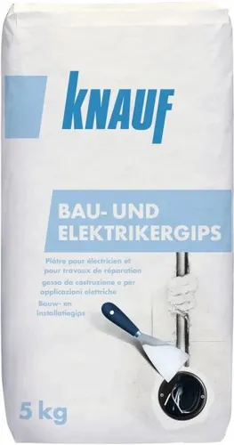 Knauf Bau- und Elektrikergips hellgrau, 5 kg  Gips
